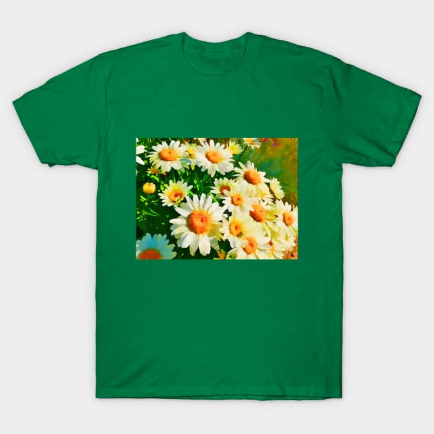 Daisies Watercolor T-Shirt by terrybain